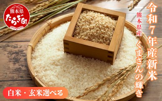令和7年産新米【玄米 10kg】 くまさんの輝き 10kg (令和7年10月中旬より順次発送) 新米 精米 熊本県 多良木町 お米 10 キロ 米 白米 精米 玄米 107-0702-g