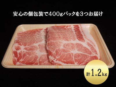 EN024_ブランド豚肉　肥前さくらポークうす切り（肩ロース）(400ｇ×３Ｐ）