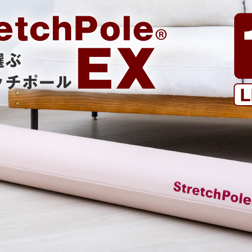 【LPN社製】ストレッチポールEX ピンクベージュ【正規品 セルフケア ストレッチ エクササイズ 腰痛 肩こり 体幹 コアトレ】 100F080