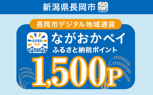 
            N9-01【長岡市デジタル地域通貨】ながおかペイふるさと納税ポイント1500P
          