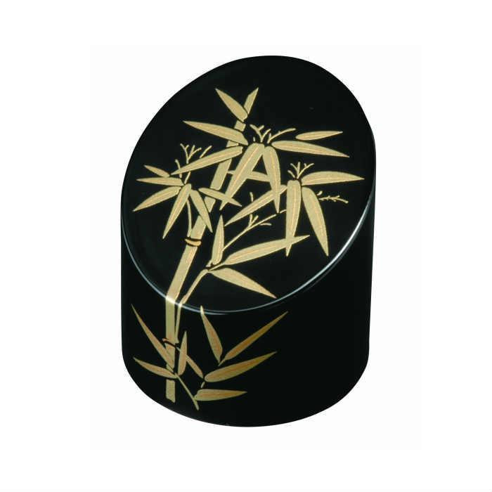 
竹形文鎮 黒 金竹
