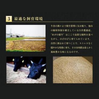あがの姫牛 肩ロースしゃぶしゃぶ用 500g 1D08015