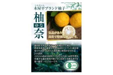 木屋平特産ゆず「柚奈」果汁100％ 3本 
