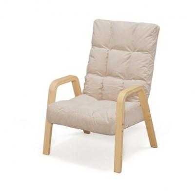 ふるさと納税 大河原町 ウッドアームチェア WAC-M ベージュ 1人掛け アイリスオーヤマ[53753178] |  | 02