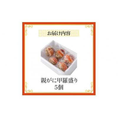 ふるさと納税 倉吉市 【親がに甲羅盛り 5個セット 冷凍】N106 |  | 01
