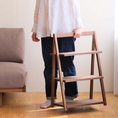 ふるさと納税 府中市 府中市の家具　インテリアシェルフ3段　ウォールナット材 |  | 03