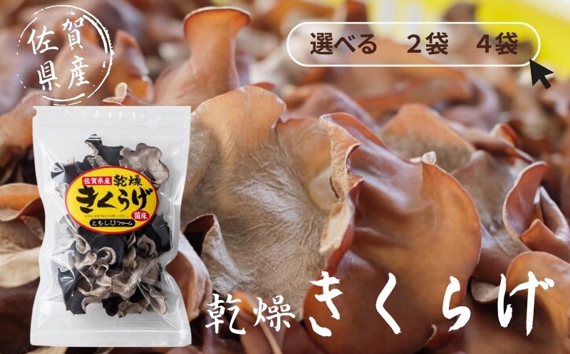 
                  佐賀県産乾燥きくらげ 選べる２袋or４袋（手作業）
                