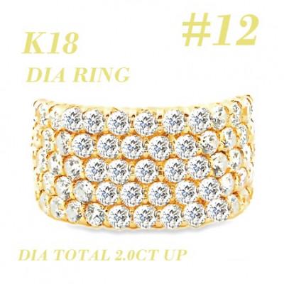 ふるさと納税 笛吹市 K18 ダイヤモンドリング 2.0CT RADR4654DI-Y #12