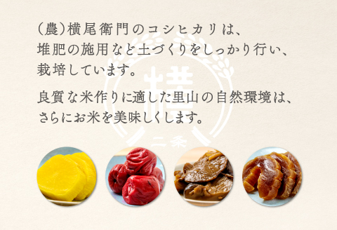 D-1113 【定期便】横尾衛門のコシヒカリ 白米 10kg×6回コース【 新米 定期便 定期 6回 米 お米 白米 精米 特別栽培米 低農薬 低化学肥料 ブランド米 コシヒカリ 10kg×6回 合計