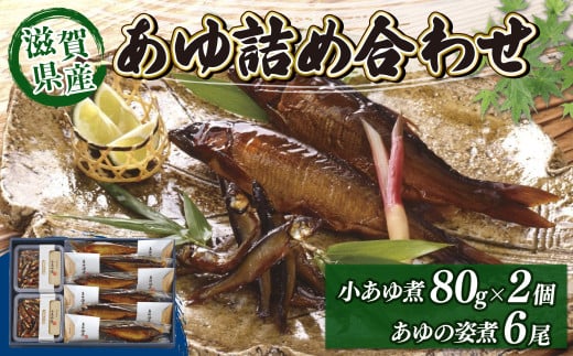 ＜あゆの店きむら＞ 滋賀県産 あゆ詰合せ AK8 (小あゆ煮80g×2・あゆの姿煮×6尾)
