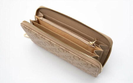 高知の財布 ベージュ / 高知 ブランド 財布 長財布 合成皮革 革 アパレル ビジネス 贈り物 プレゼント ご当地 【株式会社ブランド高知】[ATDW002]