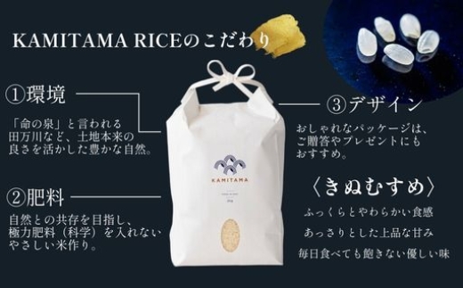 きぬむすめ 令和7年 5kg 米 コメ こめ 萩産 KAMITAMA