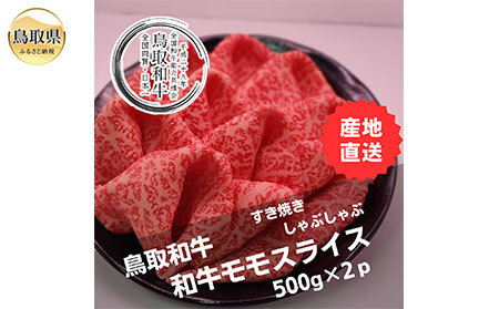 鳥取和牛モモスライス　冷凍500g×2_T2600317