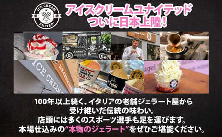 【 ICE CREAM UNITED 】イタリアンヨーグルト  100ml × 4個 ヨーグルト 濃厚 ジェラート 砂糖 アイス コク 濃厚 冷凍 冷凍庫 氷 イタリア デザート アイスクリームユナイ