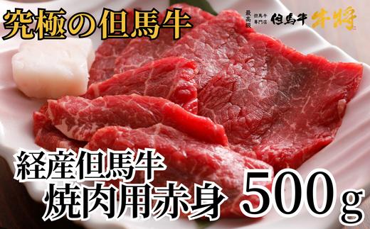 経産但馬牛赤身焼肉用500g ※発送目安：入金確認後1ヶ月程度※申し訳ありませんが配送日の指定ができない商品です。02-15