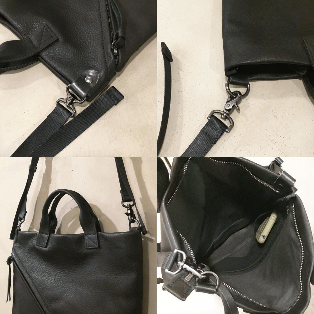 【-Less】RAMUDA　ショルダー＆ボディ　マルチwayバッグ 　LMSB-0211（ブラック）