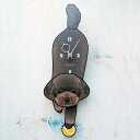 【ふるさと納税】チョコプードル-犬の振り子時計 C-CD-163A