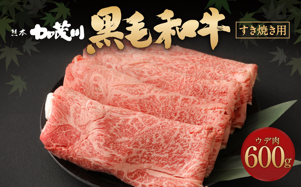 熊本県産 黒毛和牛 ウデ肉 スライス 600g 割下1本 400ml