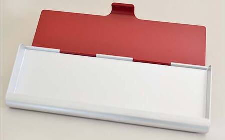 ペンケース「KABUKI RED」シンプル おしゃれ アルミ 筆箱 日本製 宮越工芸 文房具 雑貨  FAD-0072