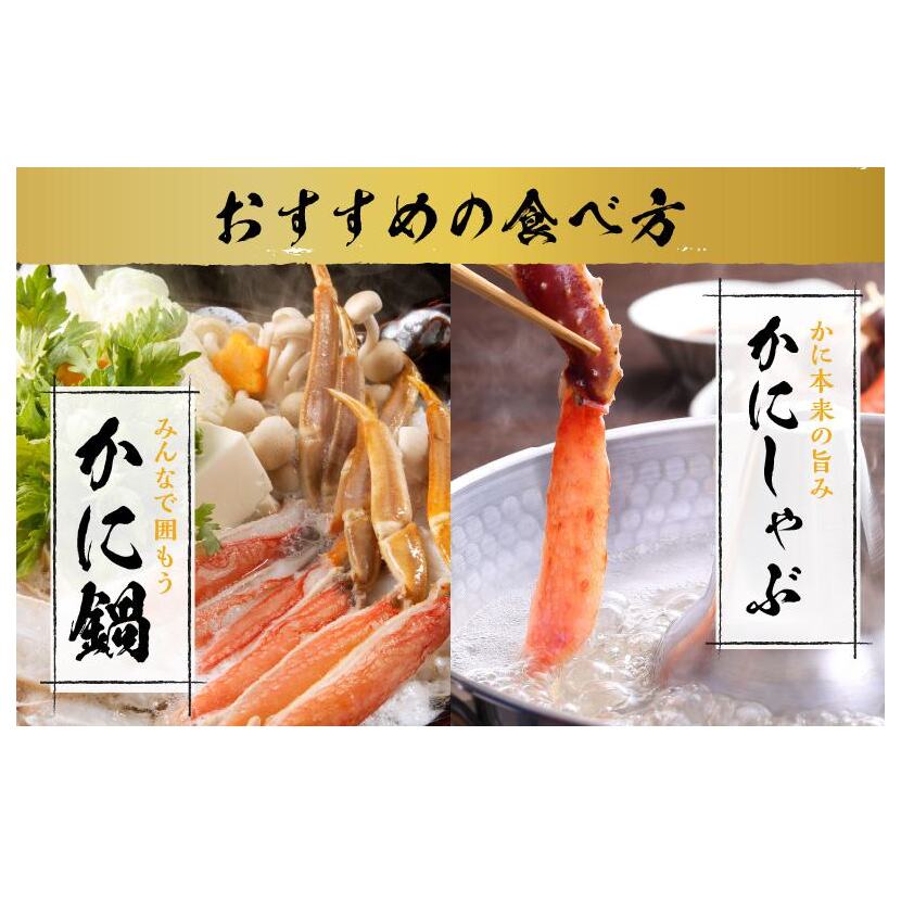 楽ちん蟹スキセット 1.2kg 太脚3Lサイズ（3-4人前）加熱用 099H3127_イメージ4