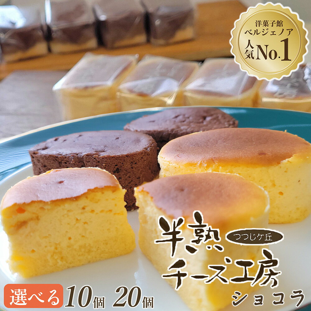 【ふるさと納税】高評価★4.9 濃厚 半熟チーズケーキ・半熟ショコラ 10個 20個 食べ比べ アソート 選べるセット 個包装 無添加 冷蔵 冷凍 ふるさと納税 スイーツ 半生 スフレ ケーキ チョコケーキ ギフト 洋菓子 プチ贅沢 7000円 14000円