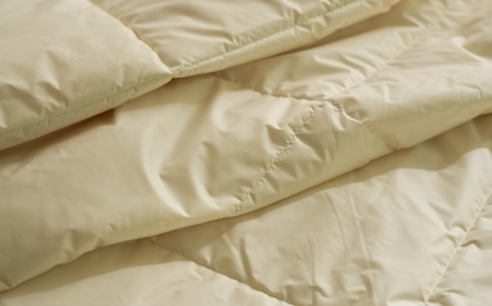 洗える 羽毛肌掛けふとん クイーン（約210×210㎝） | 手洗い可 国産 寝具 布団 ホワイトダックダウン85％ 泉大津市