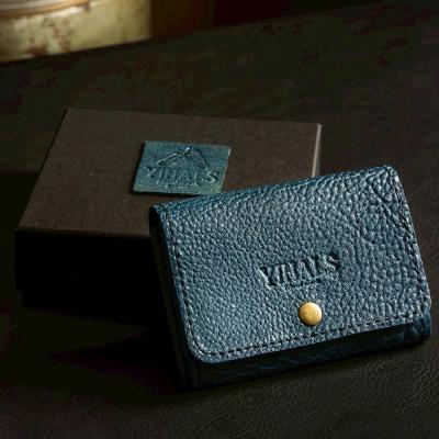 ふるさと納税 伊勢原市 YIHALS ハンドメイド 鹿革 名刺入れ(選べる6色!):ネイビーブルー グレー ブラック ライト |  | 02