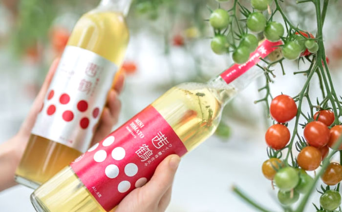 ワイン酵母仕込み茜鶴ミニトマトのお酒辛口500ml+甘口200ml / 酒 お酒 アルコール 甘口 辛口 ミニトマト トマト / 諫早市 / 株式会社宮下農園  [AHCG007]