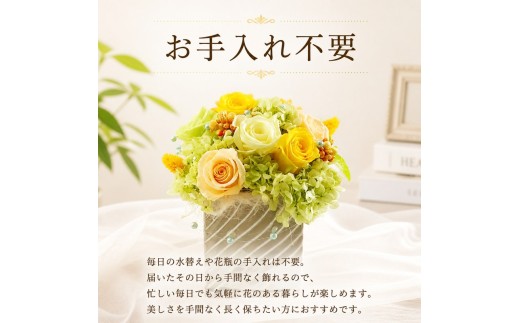 プリザーブドフラワー Mサイズ 花色おまかせ ギフト プレゼント 誕生日 お祝い 母の日 敬老の日 父の日 贈答 季節 旬 長持ち インテリア 枯れない花 アレンジメント 茨城 筑西 関東