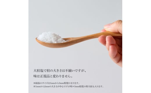 訳あり 田野屋青蜂完全天日塩（600g）完全天日塩 大粒 大きさ不揃い 600グラム お米 おにぎり しお ソルト 天日塩 お塩 ミネラル 調味料 料理 つけ塩 食用 肉 魚 国産 ご自宅用 ご家庭用