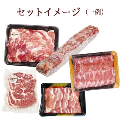 【伊豆沼豚】 豚肉 5種食べ比べセット 小分けパック 合計1.5kg以上【配送不可地域：離島】【1646265】