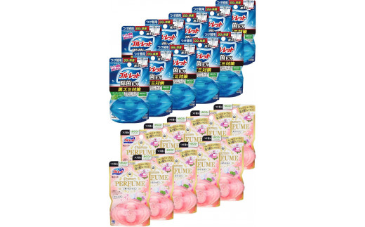 
            液体ブルーレットPremium PERFUME＆除菌EX　付替え用　各10個セット　詰め替え 詰替え 付け替え 付替え
          