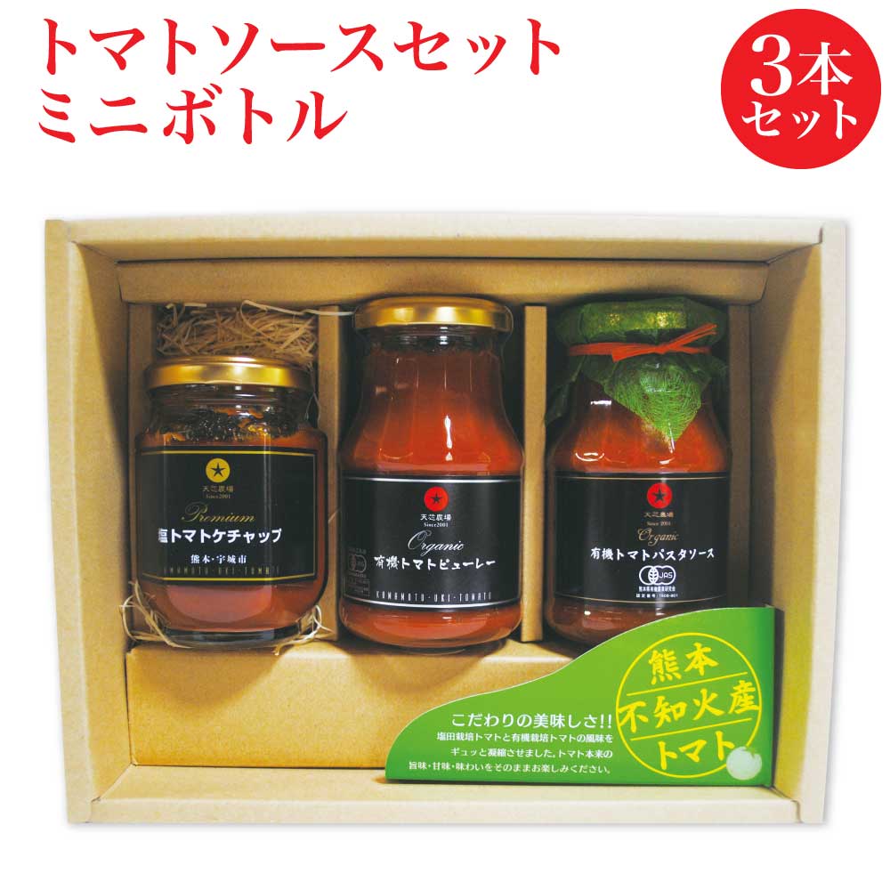 【ふるさと納税】トマトソースセット ミニボトル 3本セット肥後あゆみの会