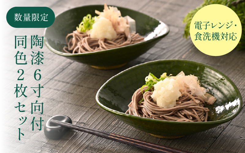 【数量限定】陶漆 6寸向付 2枚セット