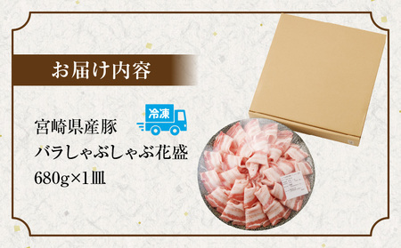 宮崎県産豚 花盛しゃぶしゃぶ1皿（バラ） 豚 しゃぶしゃぶ バラ
