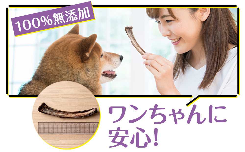 犬 おやつ 無添加 国産  骨 エゾ鹿 肉付き アバラ骨 (150g) 【premium北海道うまいもん屋】