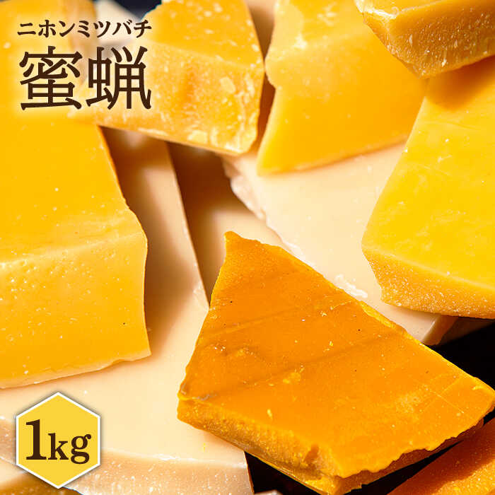 【ふるさと納税】【先行予約】日本蜜蜂 ミツロウ 1kg 【2026年6月中旬以降順次発送】《壱岐市》【憲ちゃんハチミツ】[JCL013] 蝋燭 蜜蝋 ロウソク ろうそく 日本蜜蜂 ギフト プレゼント 贈り物 5万 50000 50000円 5万円