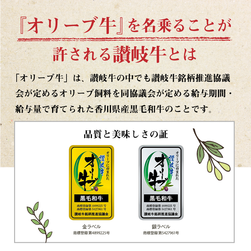 黒毛和牛オリーブ牛 ももすき焼き用 約500ｇ×２_M18-0019