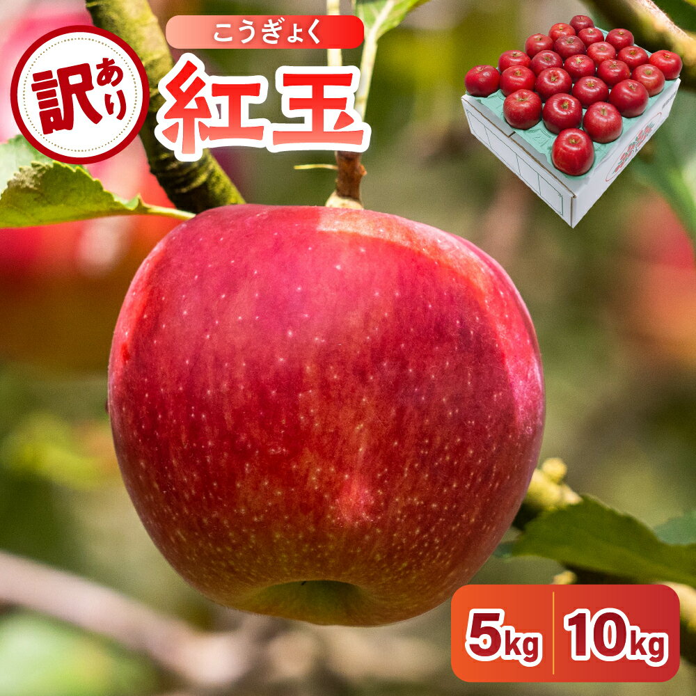 【ふるさと納税】★レビュー高評価★【 訳あり 】紅玉 ( 内容量が選べる : 5kg 10kg / 配送時期が選べる : 10月中旬～12月下旬 ) / 不揃い 規格外 りんご 林檎 アップル 果物 くだもの フルーツ 常温保存 秋 旬 人気 青森県 五所川原市