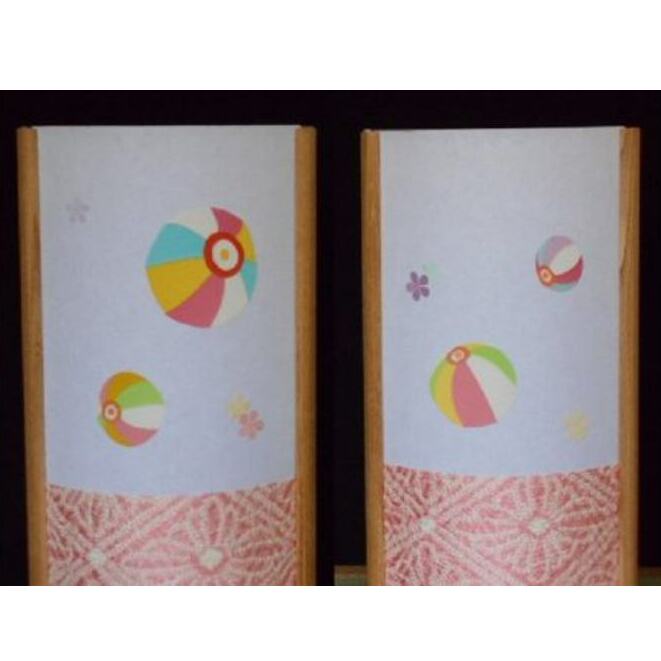 着物生地で作ったおしゃれな行灯（あんどん） カラフルな紙風船 030D061_イメージ4