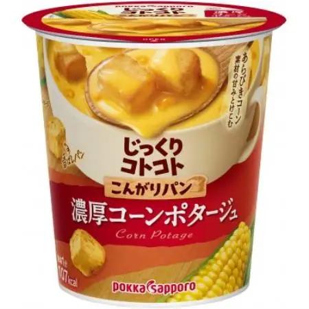ポッカサッポロ　じっくりコトコトこんがりパン　濃厚コーンポタージュ　計24個(6個×4箱)【1713424】