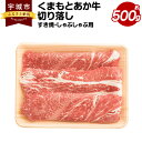 【ふるさと納税】くまもとあか牛 切り落し すき焼 しゃぶしゃぶ用 約500g×1パック きりおとし 切り落とし あか牛 牛肉 牛 和牛 赤身肉 肉 お肉 モモ バラ カタ 国産 九州産 熊本県産 詰め合わせ 食品 冷凍 送料無料