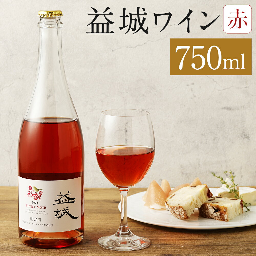 【ふるさと納税】益城ワイン 赤 750ml 1本 赤ワイン ワイン ピノ・ノワール お酒 アルコール 益城町 熊本県 送料無料