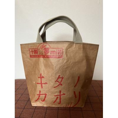 ふるさと納税 帯広市 小麦袋リユースハンドメイドバッグ(小)