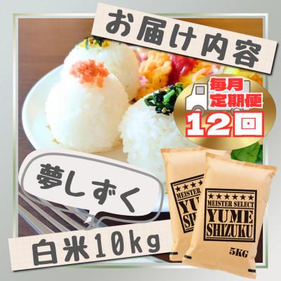 ふるさと納税 江北町 【毎月定期便】『夢しずく』白米10kg【5kg×2袋】(江北町)全12回 |  | 02