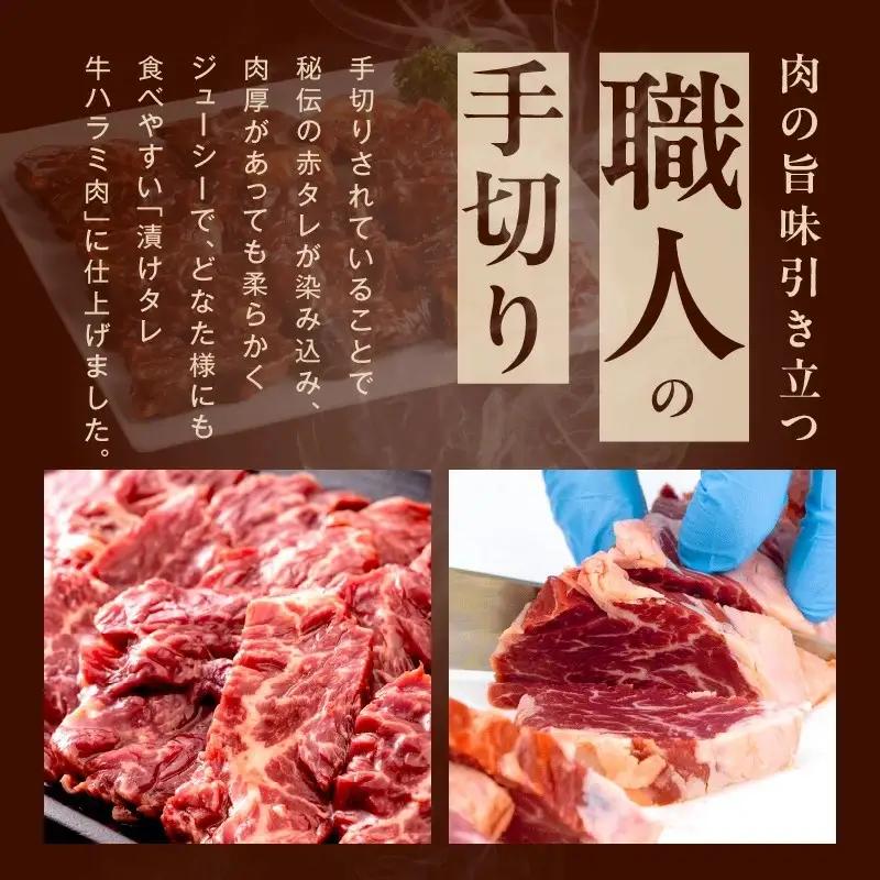【定期便】牛ハラミ肉 総量 1.3kg（ハラミ 300g×4P+牛すじ 100g）×全3回