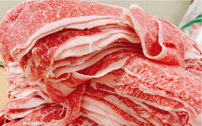 厳選佐賀牛バラ切落としスライス1kg / 牛肉 / 佐賀県 / 有限会社片岡精肉店 [41AEAC007]