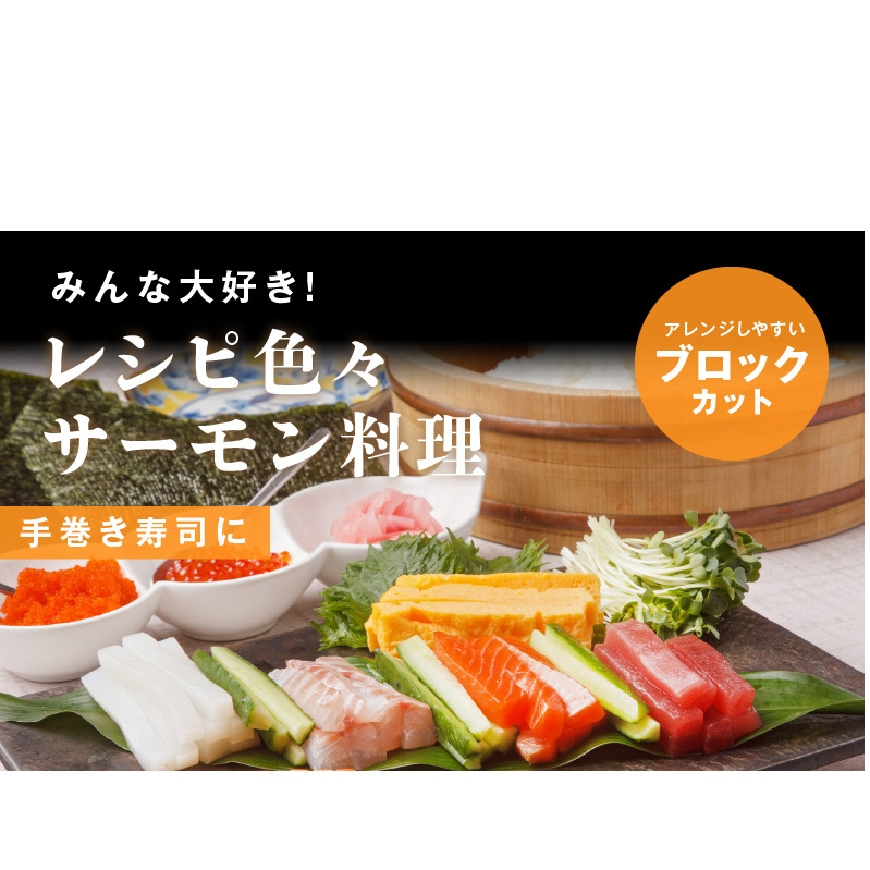 タスマニアサーモン ポーション 650g 【アトランティクサーモン 真空パック 小分け ブロック 訳あり サイズ不揃い 上質 刺身 海鮮丼 サラダ 冷凍 物価高応援】 010B1501_イメージ5