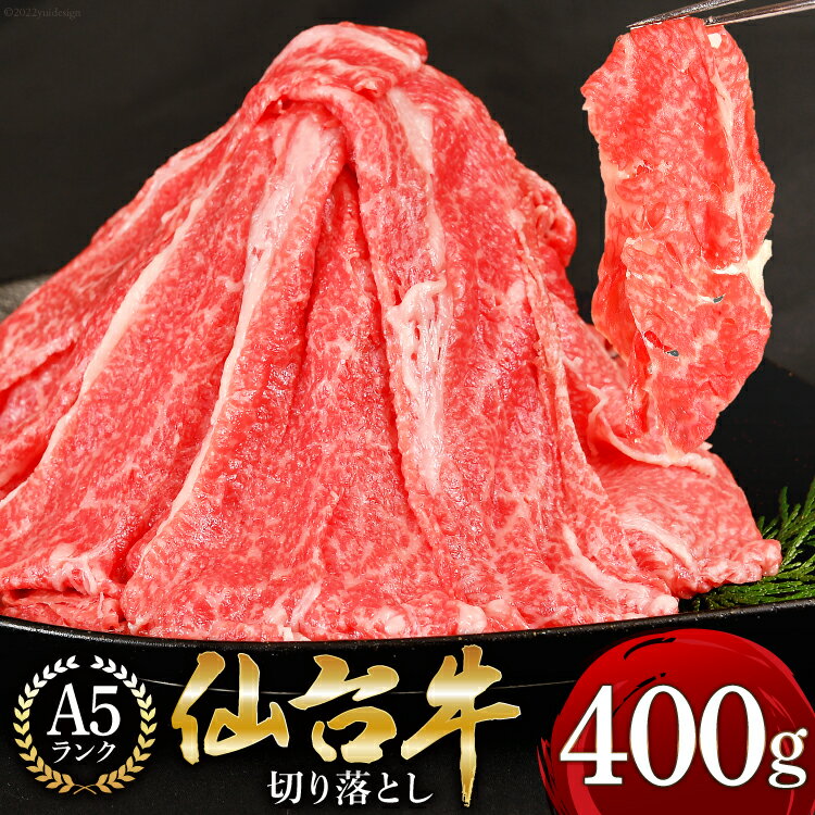 【ふるさと納税】【父の日】 【仙台牛 A-5ランク】切り落とし 400g [気仙沼市物産振興協会 宮城県 気仙沼市 20565512] 肉 精肉 ブランド牛 サーロイン サーロインステーキ ステーキ A5 A5ランク 冷凍 父の日