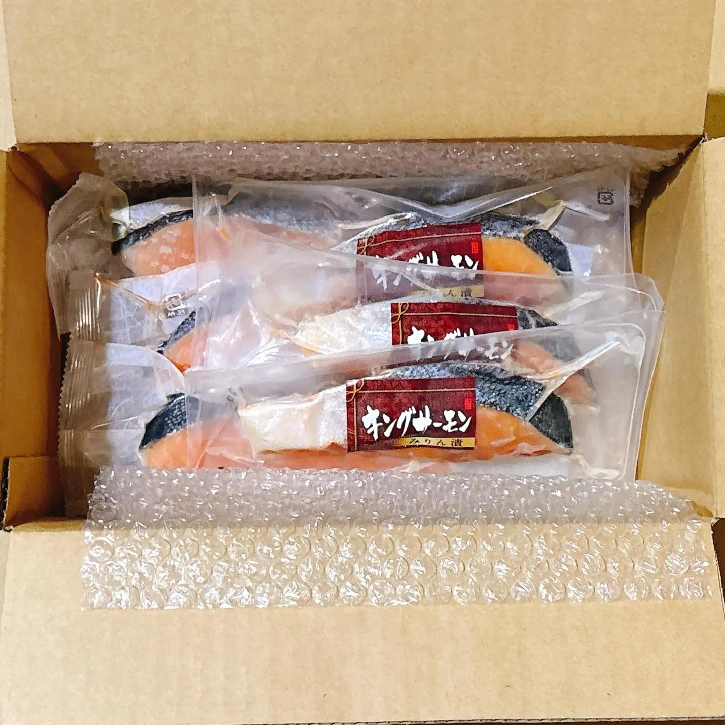 塩キングサーモン1切(約100g)×3P＆キングサーモンみりん漬け1切(約80g)×3P A-09067